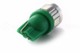 6 LED SG pære - W5W - Grøn 12V Signallampe