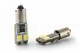 2 x 4 LED SMD CANBUS PÆRER - T4W BA9S - 12V Hvid