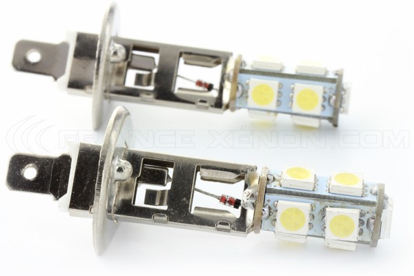x H1 LED SMD 9 LED pærer - 12Volt Signallampe