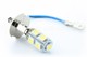 2 x H3 LED SMD 9 LED HVID pærer - 12V - Billygte