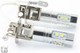 2 x H3 10 LED SS HP pærer - Plug&play - 12V - Hvid - Billampe