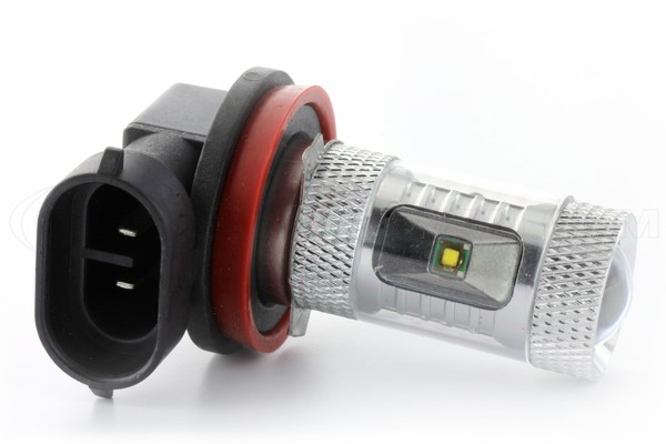 2 x 6 LED CREE 30W pærer - H8 - Top of the range 12V høj effekt - Hvid