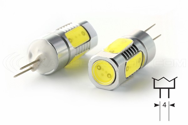 2x Ampoules 4 LED COB - HP24 - 6000K
