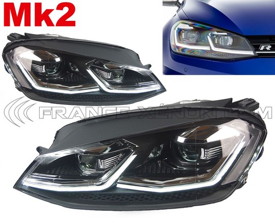 2x front lights Golf mk2 facelift 7 full LED for Phase 2