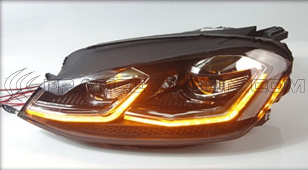 2x Frontscheinwerfer Golf MK2 Facelift 7 voll LED für Phase 2
