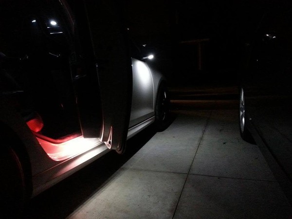 Pacote de 2 luzes LED para espelhos retrovisores compatíveis com Golf 7 e compatíveis com Touran
