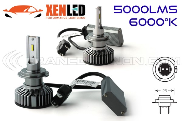 Kit AMPOULES H7 LED Ventilées FF2 - 5000Lms