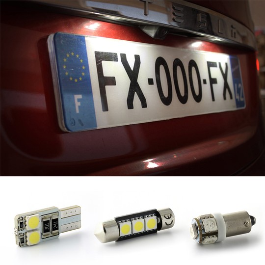 Upgrade LED plaque immatriculation TRAX - CHEVROLET