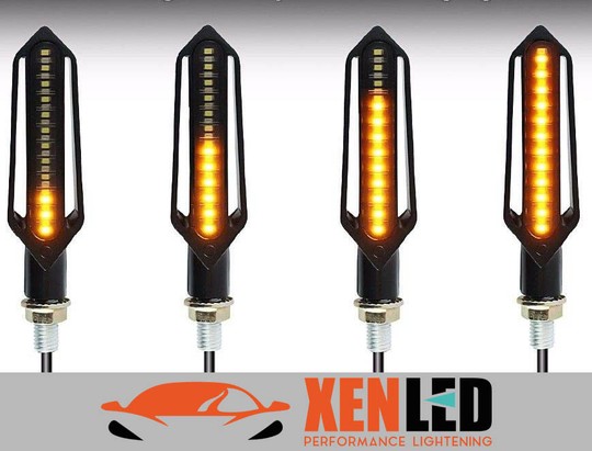 Flashing LED turning signal Moto sequential NightX V3.0