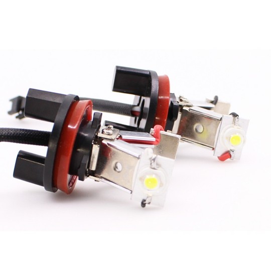 Pack Angel Eyes H8 V-Type 6W LED BMW E70 / E71 / E60 / E61 / E63 / E64 / E87 / E92 / E93  - NEUF - type H8 - Garantie 2 ans