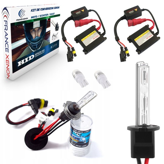 Pacote de kits de xenônio H7 + H3 para motocicleta ou scooter de última geração