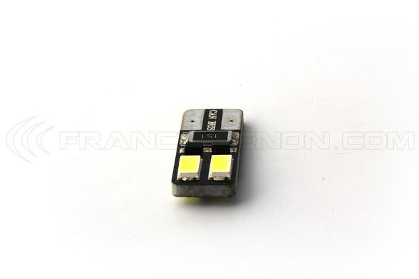 2 x AMPOULES 4 LEDS SMD CANBUS - T10 W5W