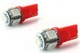 2 x AMPOULES 5 LEDS ROUGES - LED SMD - 5 led- T10 W5W