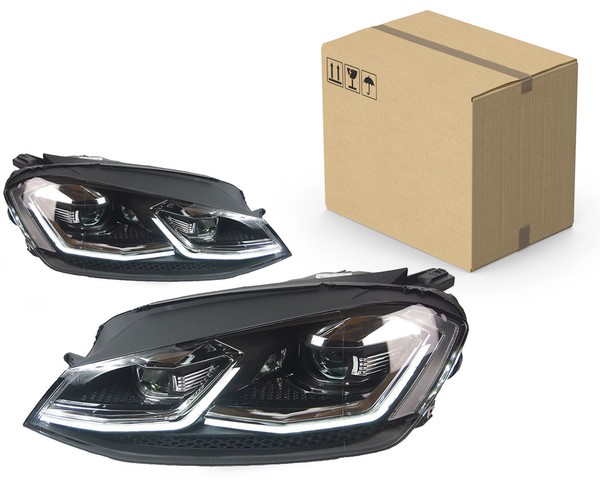 2x Feux avant GOLF 7 Facelift MK2 Full LED pour Phase 2