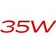 35 W