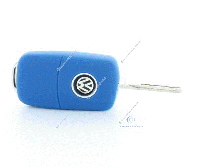 Housse de clés volkswagen bleu