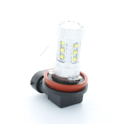 ampoule double couleur H11 LED CREE XB-D blanc