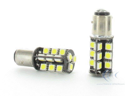 ampoule P21/5W LED 27 SMD CANBUS anti erreur