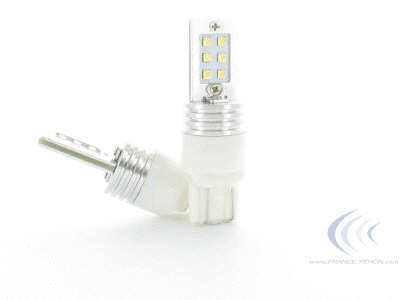 LED bulb 12 SG - W21W - High-end - 7440 - W3x16d - Xenled 12V - White -  France-Xenon