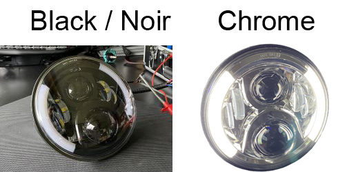 Ronde koplamp van 7 inch