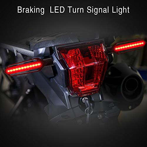 esempio indicatori di direzione a LED e luci dei freni della moto