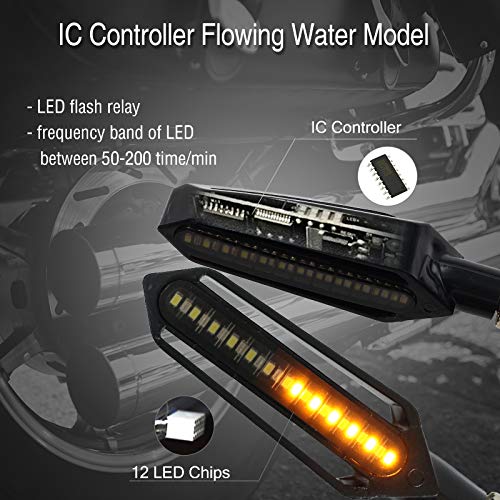 Xenled scrolling indicators for waterproof motorcycles